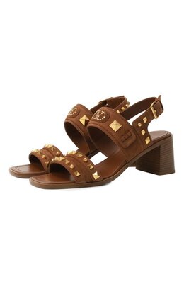 Valentino: Коричневые босоножки 