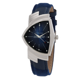 Hamilton Ventura Quartz Blue Dial Ladies Watch h24411942