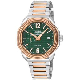 Gevril Roosevelt Automatic Green Dial Mens Watch 46522b