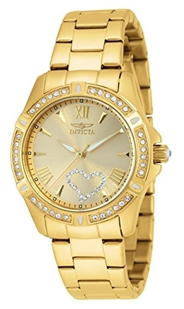 Invicta Angel Gold Dial Yellow Gold-plated Ladies Watch Model 21384