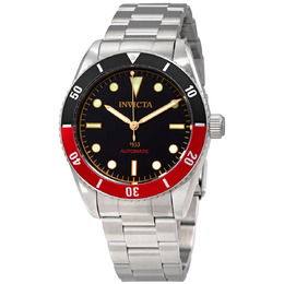 Invicta Pro Diver Mens Watch 34334 Analog Black Dial Coke Bezel Stainless Steel