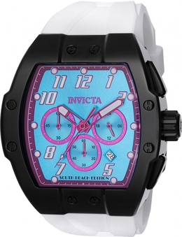 48940 Invicta Racing South Beach Mens Chronograph GMT Quartz AQUA Dial Watch