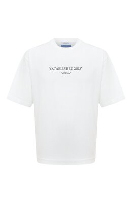 Off-White: Хлопковая футболка 
