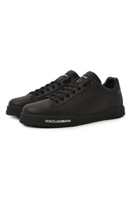 Dolce & Gabbana: Чёрные кеды  Portofino