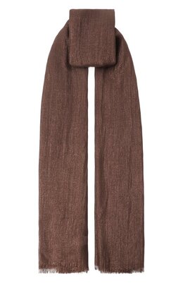 Brunello Cucinelli: Коричневый шарф 