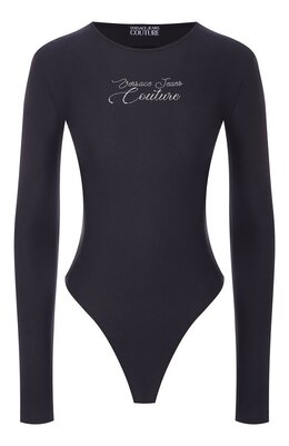 Versace Jeans Couture: Чёрный боди 