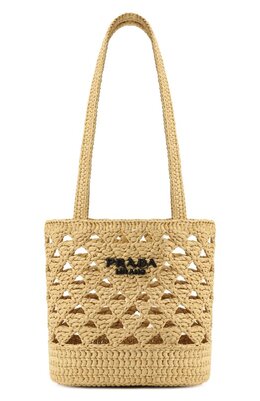 Prada: Бежевая сумка 