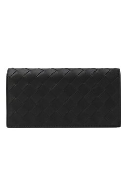 Bottega Veneta: Чёрный кошелёк 