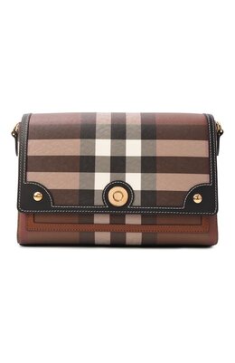 Burberry: Сумка  Note с принтом