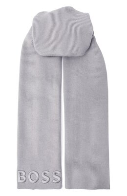 BOSS: Серый шарф 