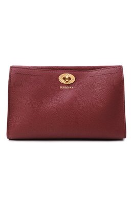 Burberry: Бордовая сумка 