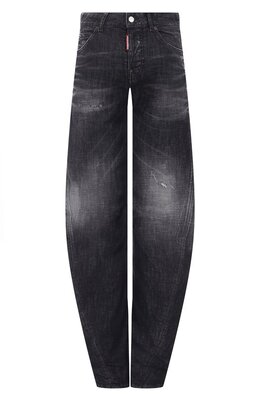 Dsquared2: Кожаные джинсы  D2