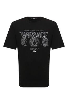 Versace: Хлопковая футболка 
