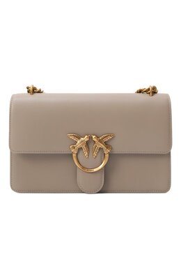 Pinko: Бежевая сумка  Classic Love