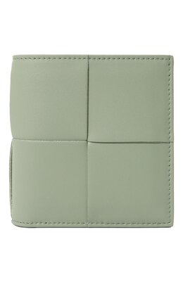 Bottega Veneta: Зелёный кошелёк 