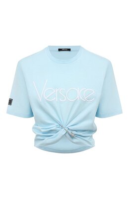 Versace: Хлопковая футболка 