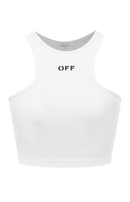 Off-White: Хлопковый топ 