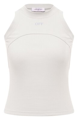 Off-White: Хлопковый топ 