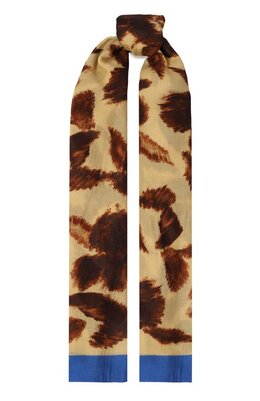 Dries Van Noten: Коричневый шарф 