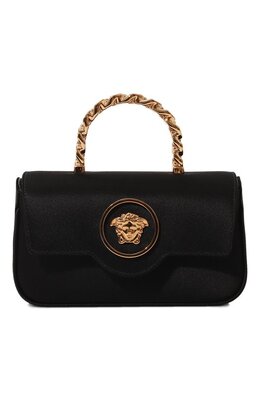Versace: Чёрная сумка  La Medusa Mini