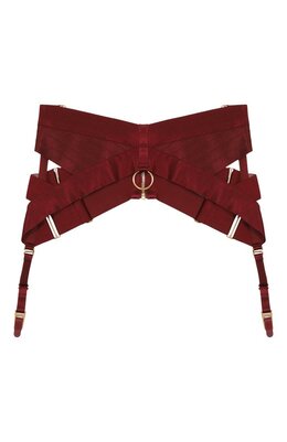 Bordelle: Бордовые чулки 