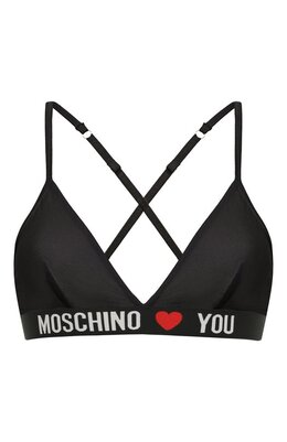 Moschino: Чёрный бюстгальтер 