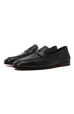 Santoni: Чёрные туфли  Carlos