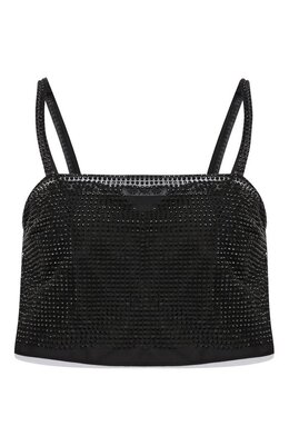 Prada: Топ со стразами 