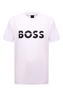 BOSS Green: Хлопковая футболка 