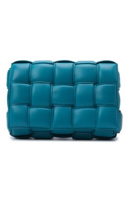 Bottega Veneta: Голубая сумка  Padded Cassette
