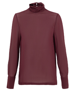 Nude: Блуза с высоким воротником 