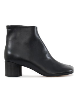 MM6 Maison Margiela: Чёрные ботинки 