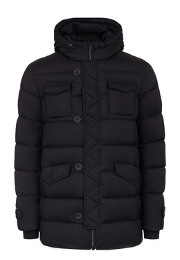 Herno: Чёрный пуховик 