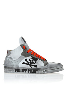 Philipp Plein: Белые кроссовки 