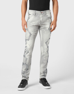 Philipp Plein: Прямые джинсы 