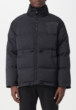 Valentino: Чёрный пуховик 