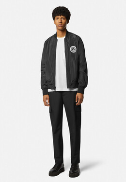 Versace Jeans Couture: Чёрная куртка 