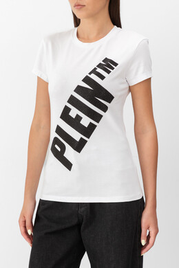Philipp Plein: Белая футболка 
