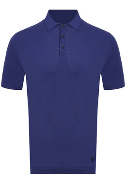 Corneliani: Голубое поло 