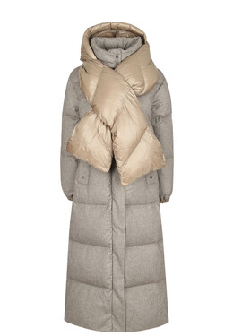 Herno: Коричневый пуховик 