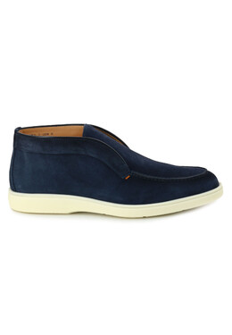 Santoni: Синие ботинки 