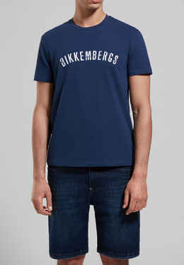 Bikkembergs: Синяя футболка 