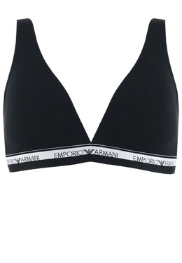 Emporio Armani Underwear: Чёрный бюстгальтер 