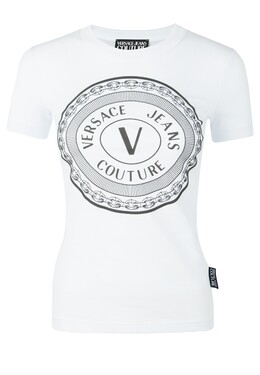 Versace Jeans Couture: Белая футболка 