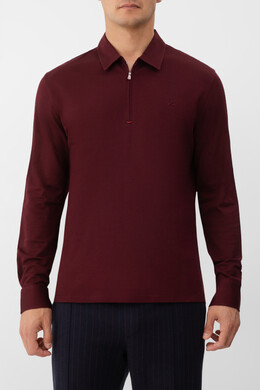 Isaia: Поло с длинным рукавом 