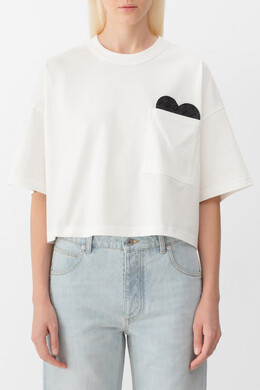 Bottega Veneta: Короткая футболка 