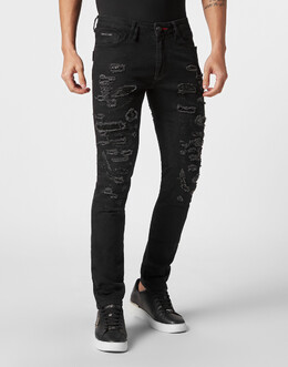 Philipp Plein: Зауженные джинсы 