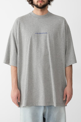Vetements: Меланжевая футболка 