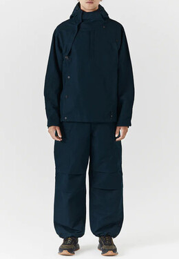 Maharishi: Синий пуховик 