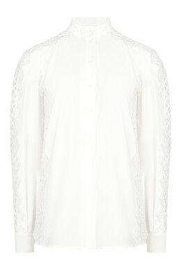 Alberta Ferretti: Кружевная блуза 